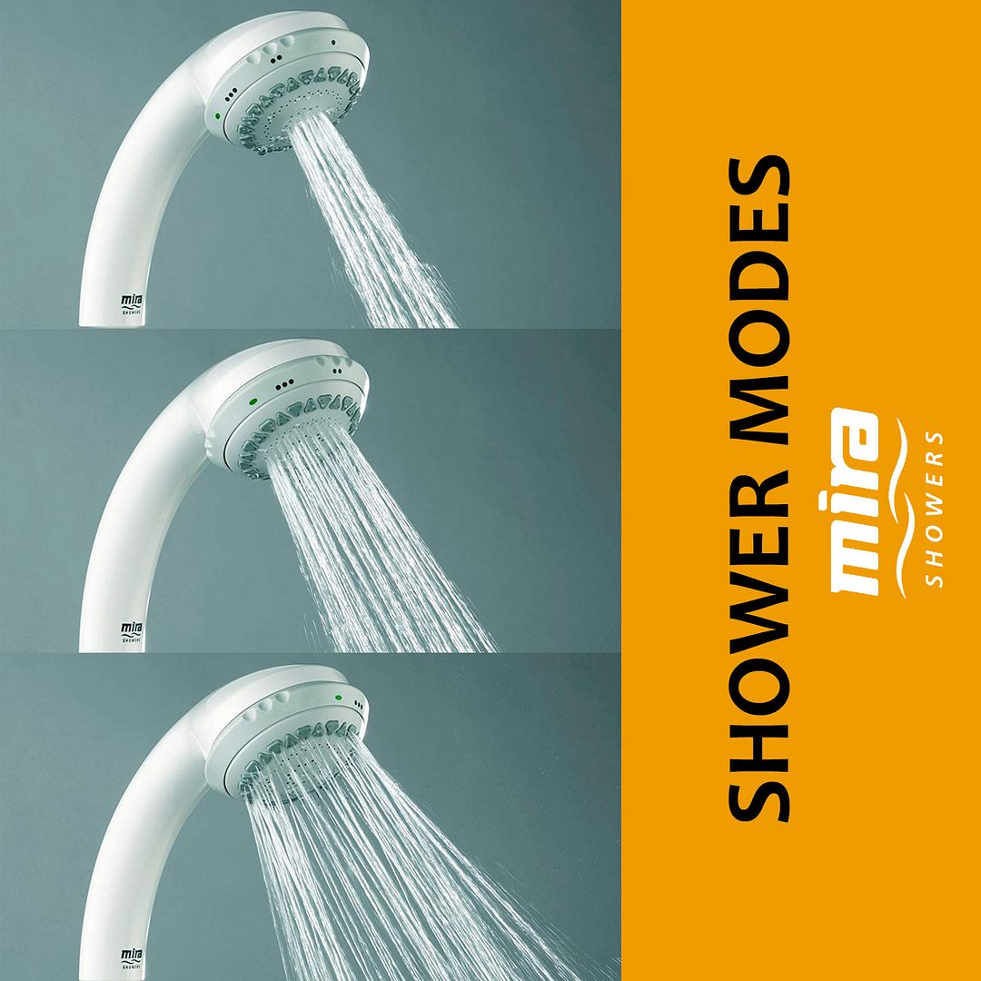 GENUINE MIRA SHOWERS Response 4Spray Shower Head in White 2.1605.103